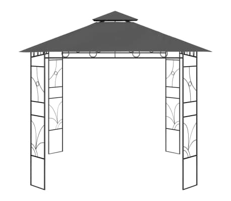 vidaXL Gazebo 3x3x2.7 m Anthracite 160 g/m&sup2;