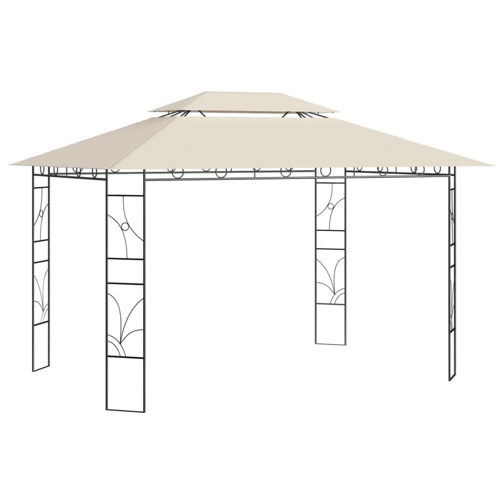 vidaXL Pavilion, crem, 4x3x2,7 m, 160 g/m²