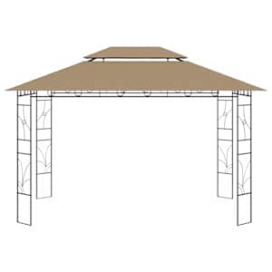 Altán 4 x 3 x 2,7 m taupe 160 g/m² - obrázek 2