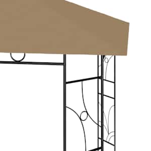 Altán 4 x 3 x 2,7 m taupe 160 g/m² - obrázek 4