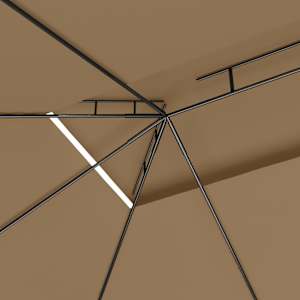 Altán 4 x 3 x 2,7 m taupe 160 g/m² - obrázek 5