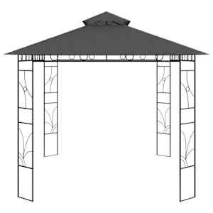 Altán 4 x 3 x 2,7 m antracitový 160 g/m² - obrázek 3