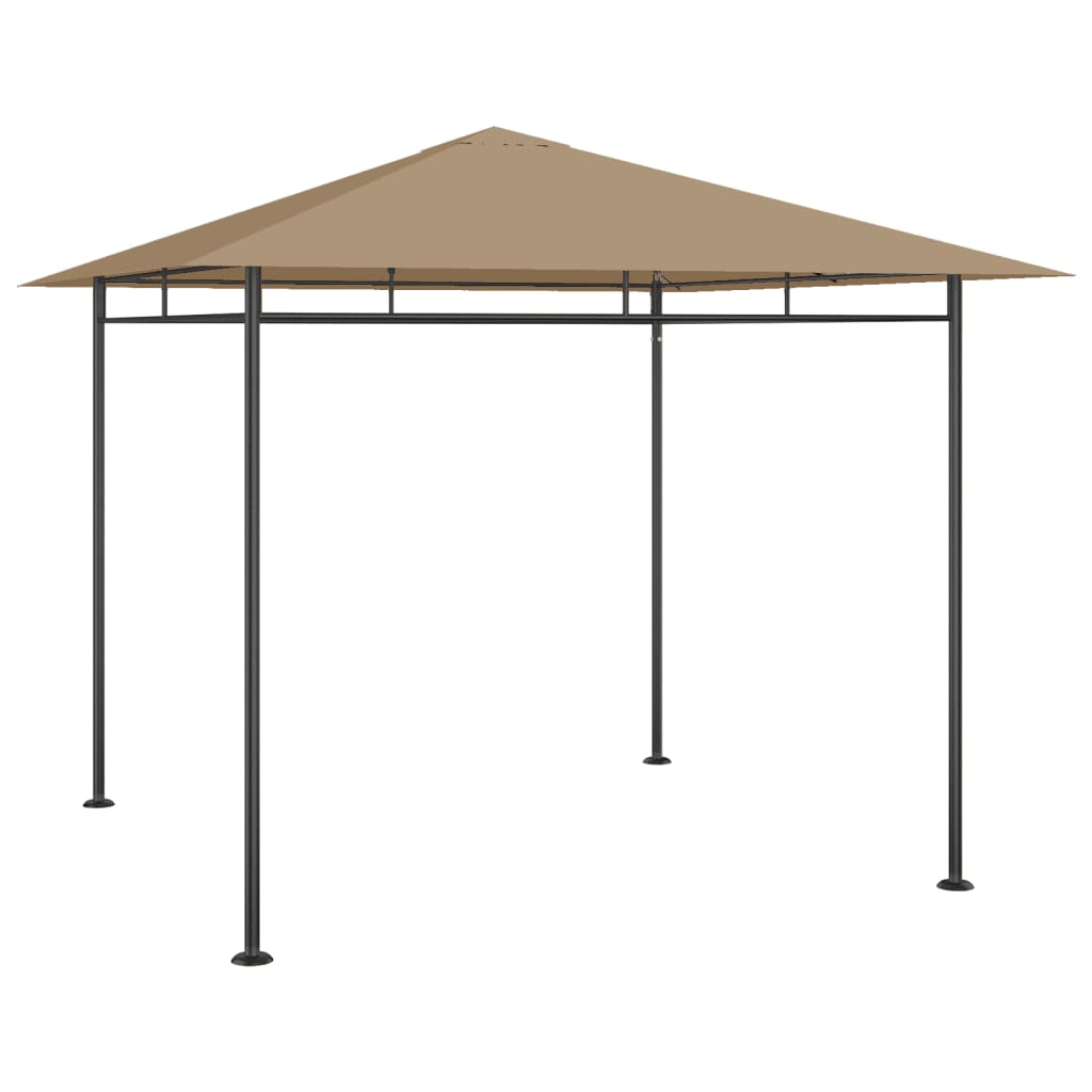 vidaXL Pavillon 3x3x2,7 m Taupe 180 g/m²