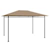 vidaXL lehtla 384x281x270 cm, pruunikashall, 180 g/m&sup2;