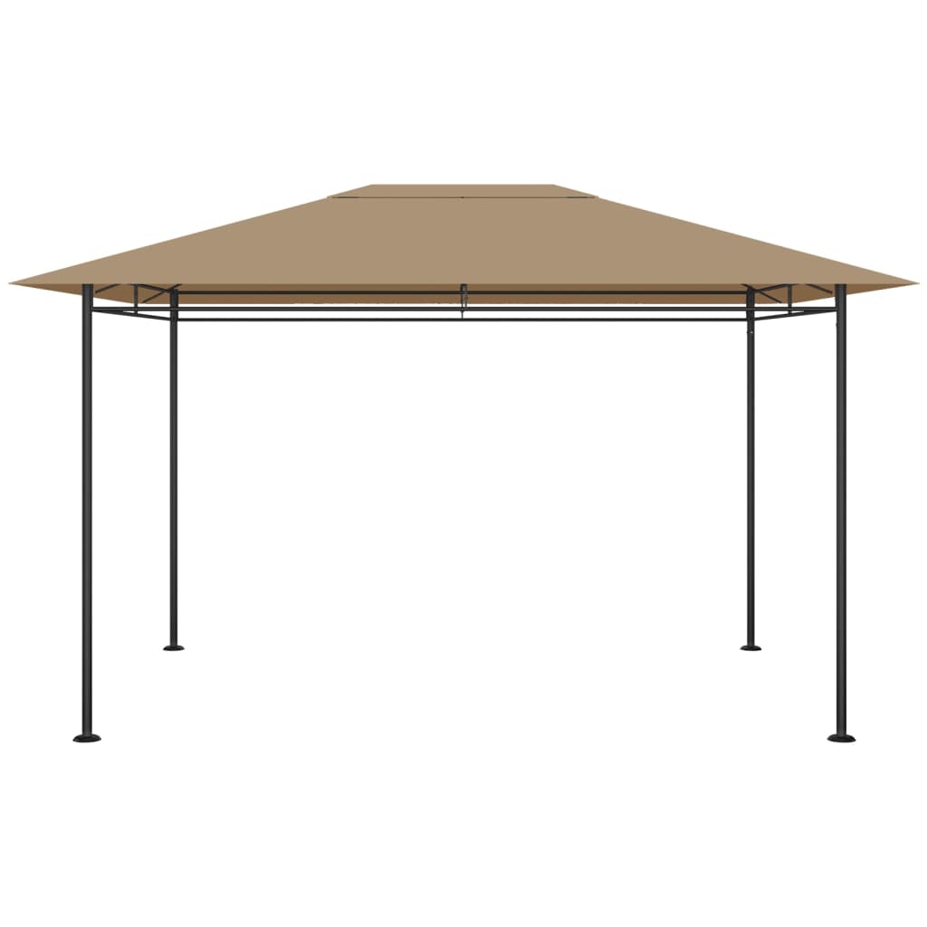 vidaXL Paviljon 384x281x270 cm taupe 180 g/m²