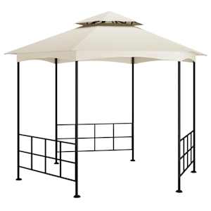 vidaXL varikatus k&uuml;lgseintega, 3,1x2,7 m, kreemjas