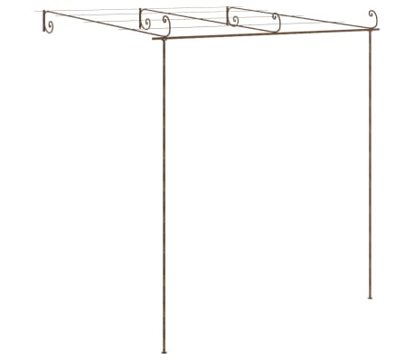 Campana Da Parete In Ferro Anticato Per Giardino, Rustico Marrone - 40cm Di Altezza