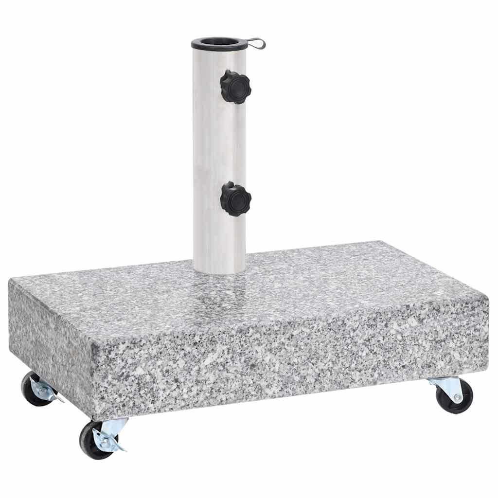 vidaXL Stojan na slunečník světle šedý 45 x 25 x 8,3 cm žula