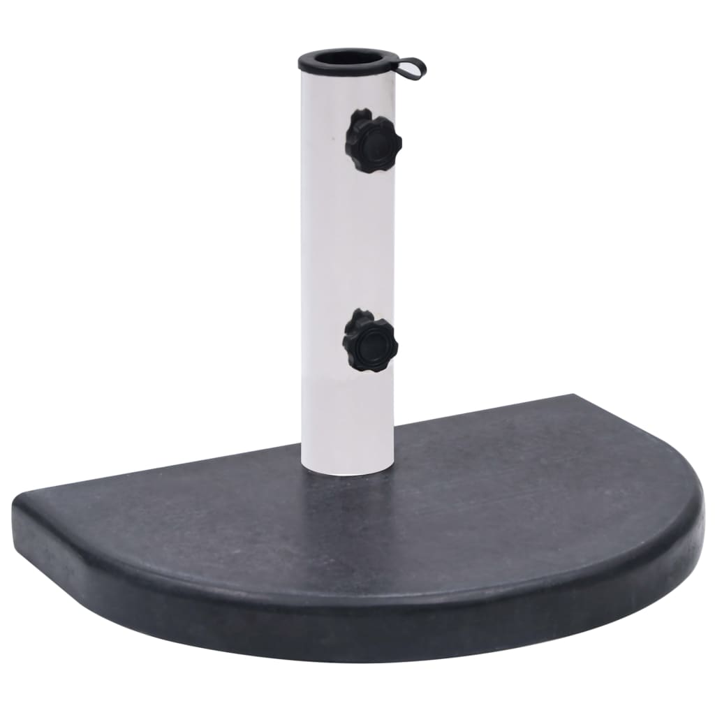 Photos - Parasol VidaXL Umbrella Base Black 15.7"x11"x1.6" Granite 