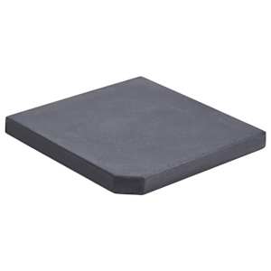 vidaXL p&auml;ikesevarju raskusplaat, must, graniit, kandiline, 25 kg