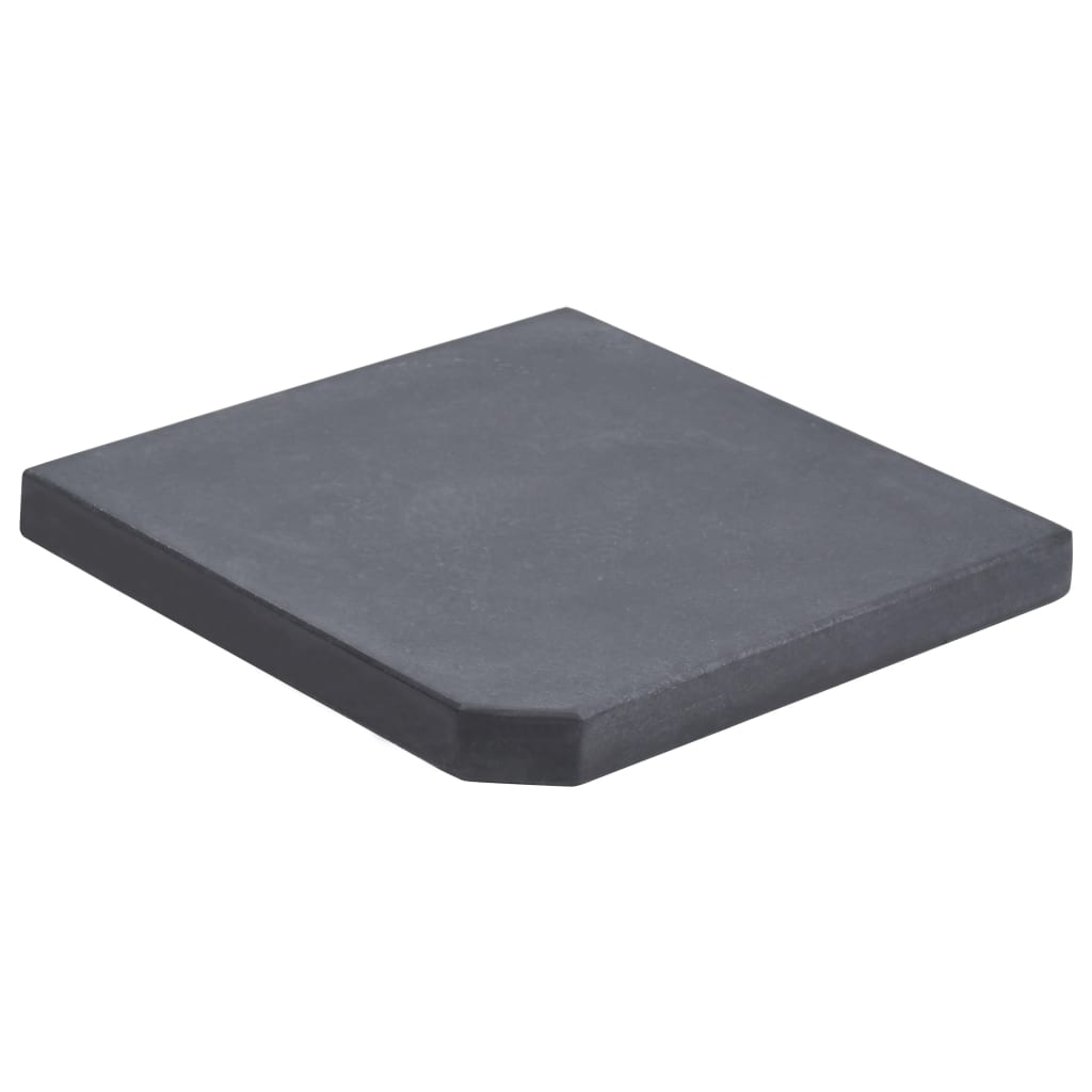 vidaXL Placă de greutate umbrelă, negru, granit, 25 kg, pătrat vidaxl.ro