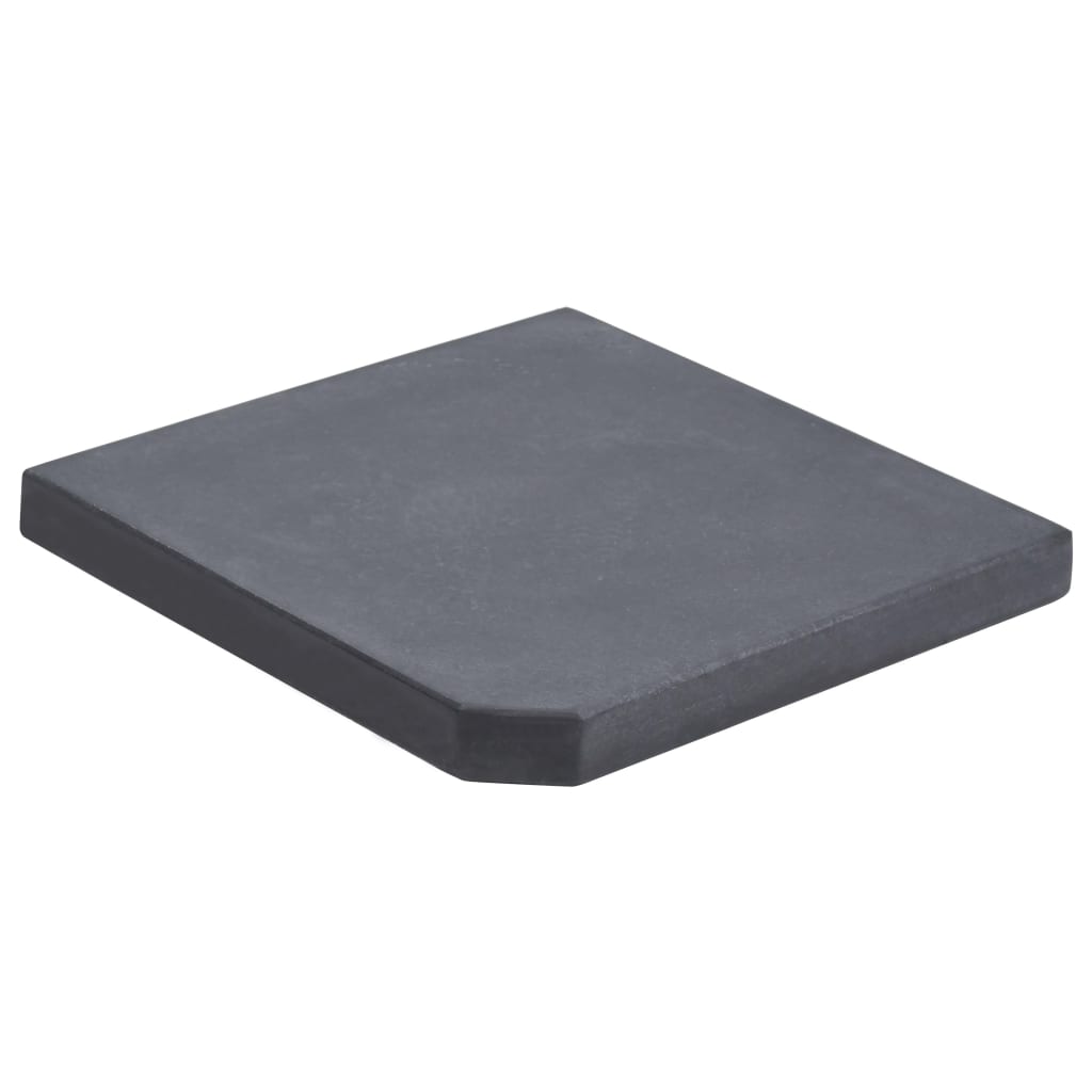 vidaXL Placă de greutate umbrelă, negru, granit, 25 kg, pătrat vidaXL