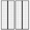 vidaXL putukakaitse uksekardinad 2 tk, magnetplokkidega must 210x90 cm