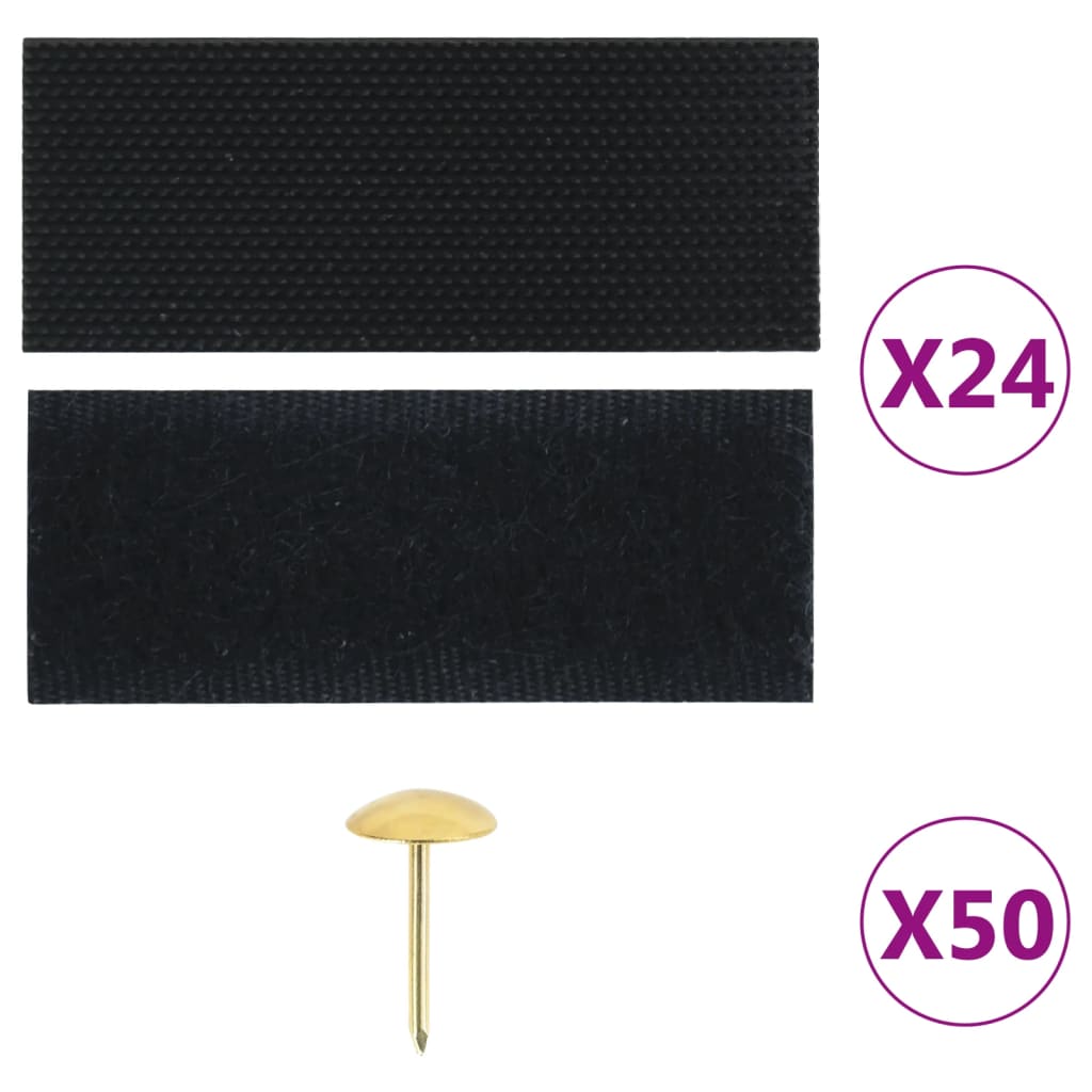 Thumbnail - vidaXL Fliegengitter-Türvorhänge 2 Stk. Magnet Schwarz 220x110 cm