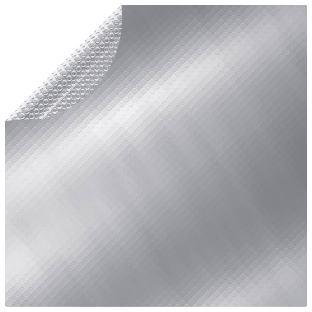 vidaXL poolovertræk 210 cm PE sølvfarvet