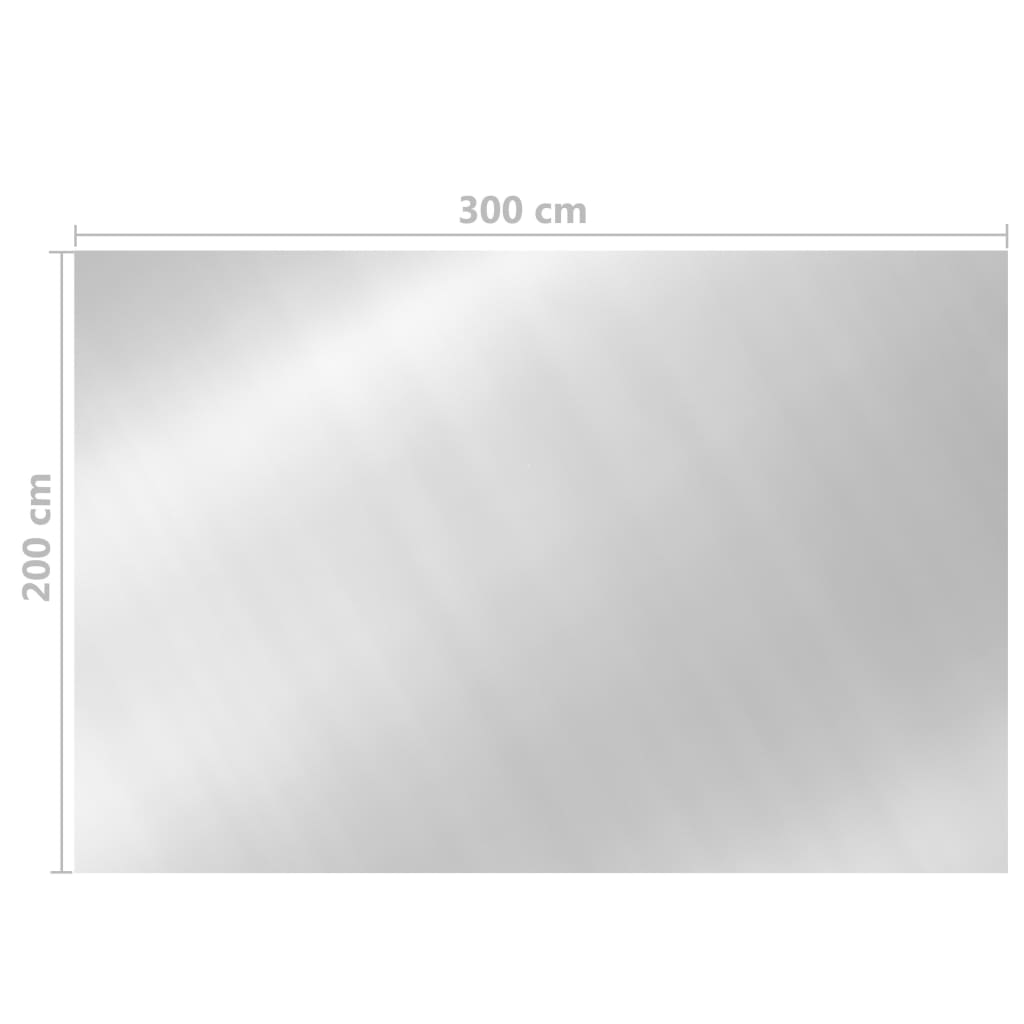 Alternativ bild 1 för VidaXl Poolskydd Silver 300X200 Cm Pe