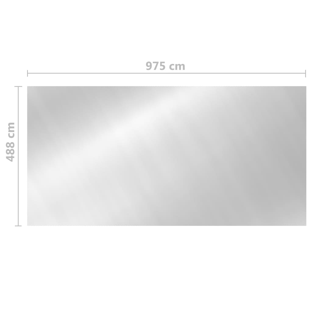 Alternativ bild 1 för VidaXl Poolskydd Silver 975X488 Cm Pe