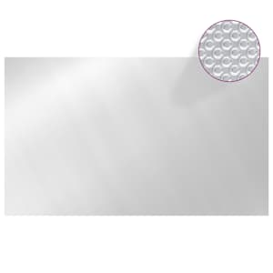 Obdélníkový kryt na bazén 500 x 300 cm PE stříbrný - obrázek 2