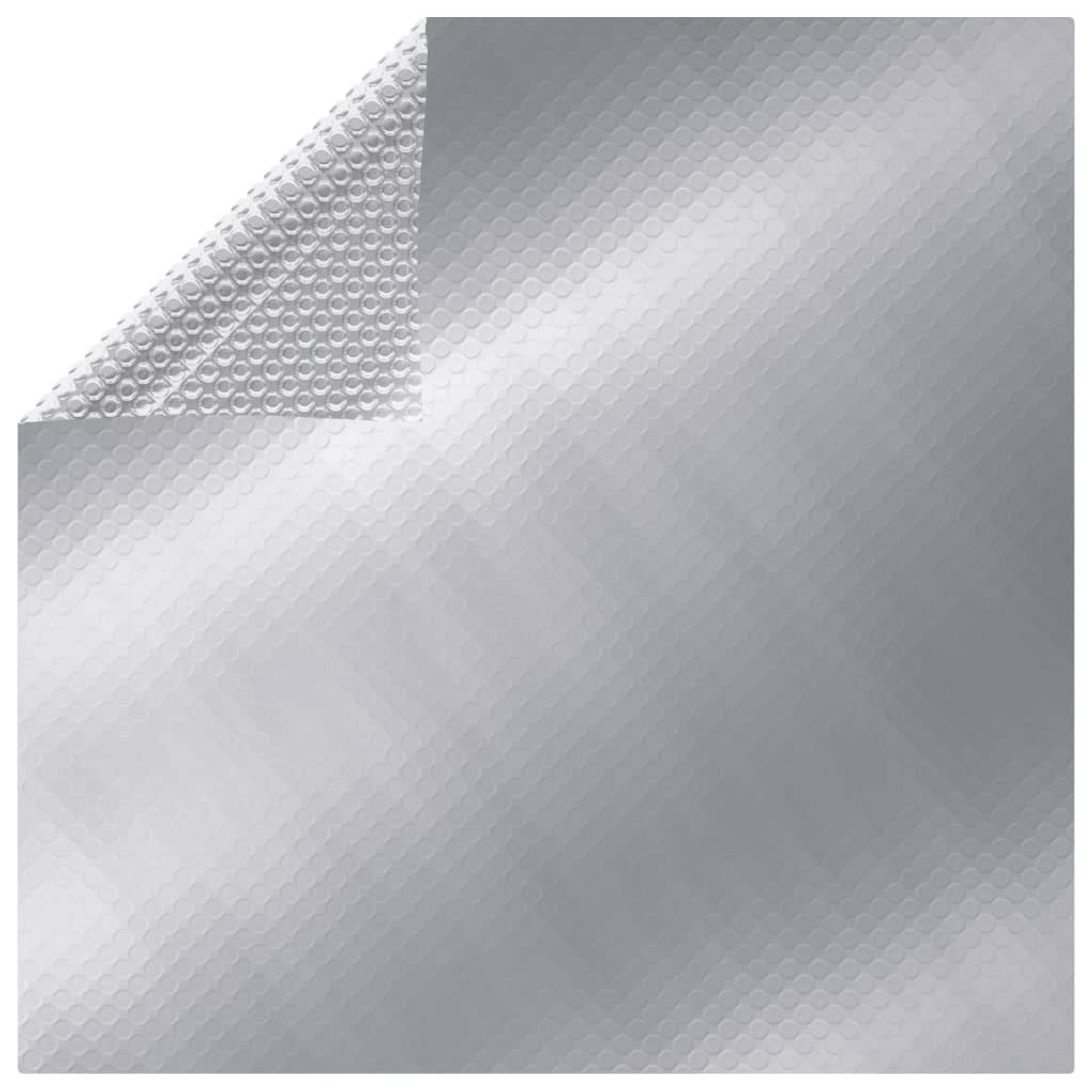 vidaXL rektangulært poolovertræk 800x500 cm PE sølvfarvet