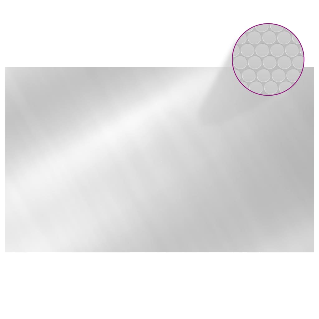 vidaXL Zwembadhoes rechthoekig 1000x600 cm PE zilverkleurig afbeelding