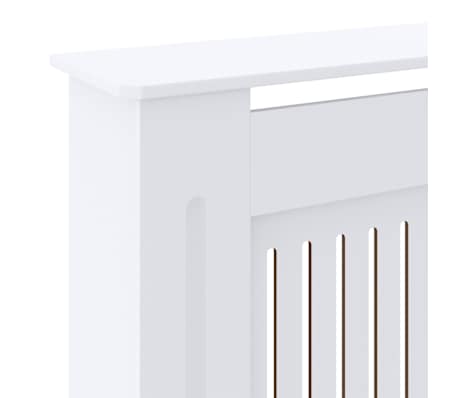 ECD Germany Copritermosifone MDF 112x19x82 Cm Rivestimento Del Radiatore Verniciato Nero - Foto 4