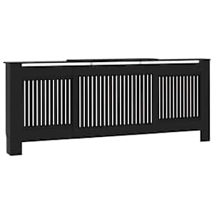 Kryt na radiátor MDF černý 205 cm - obrázek 2