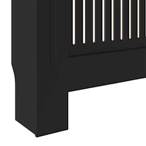 Kryt na radiátor MDF černý 205 cm - obrázek 8