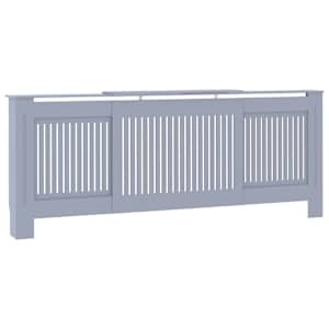 Kryt na radiátor MDF šedý 205 cm - obrázek 2