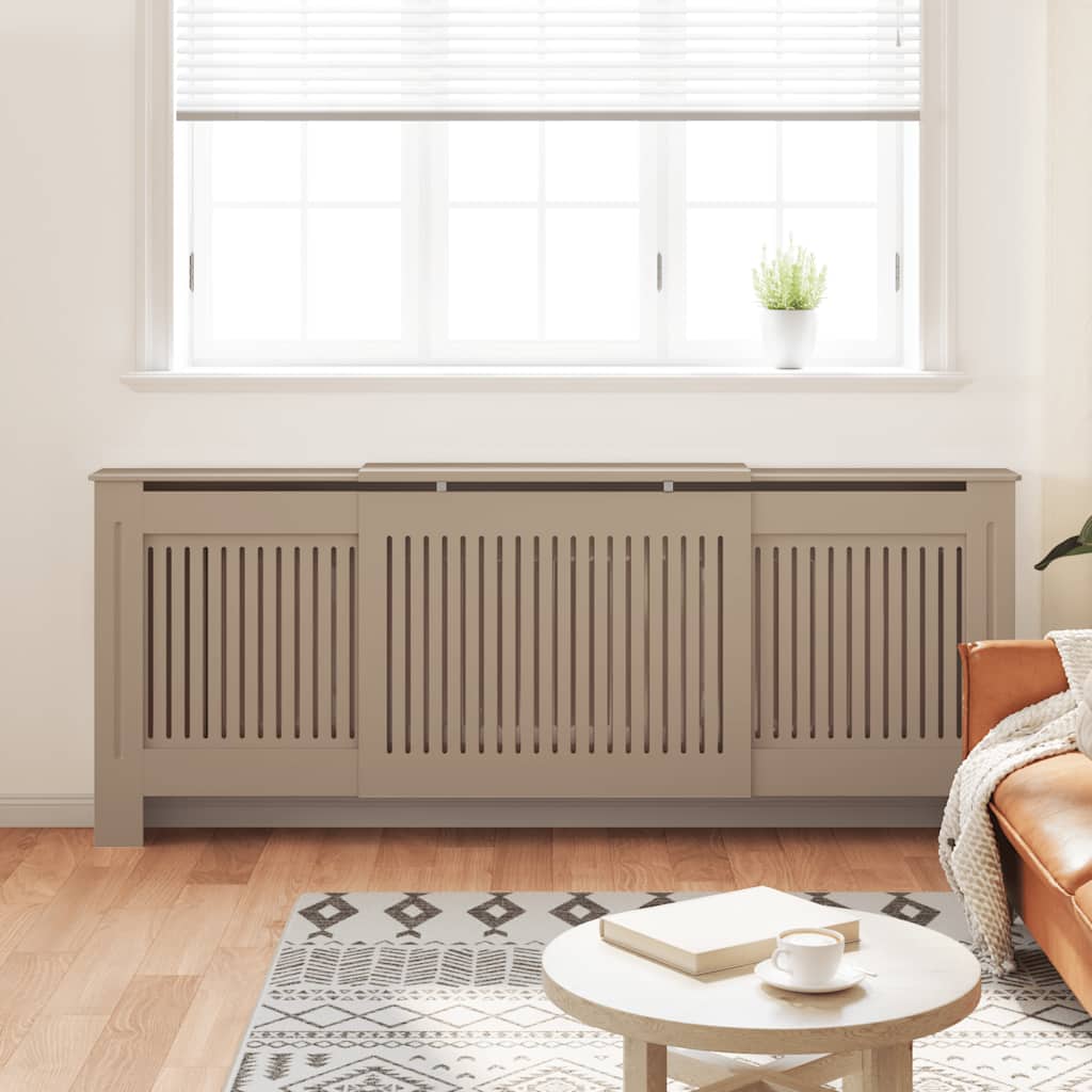 vidaXL Kryt na radiátor 205 cm MDF