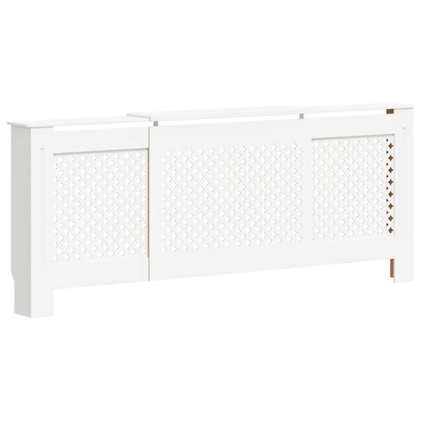 vidaXL MDF radiaatorikate, valge, 205 cm