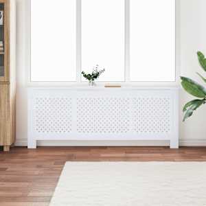 Kryt na radiátor MDF bílý 205 cm - obrázek 1