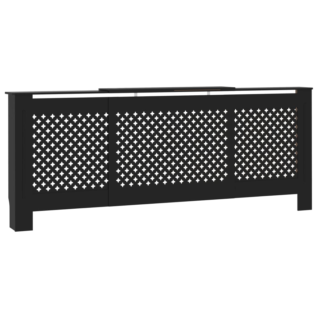 

vidaXL MDF Radiator Cover Black 80.7"