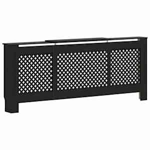 Kryt na radiátor MDF černý 205 cm - obrázek 2