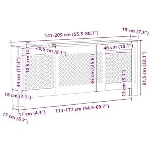 Kryt na radiátor MDF 205 cm - obrázek 10