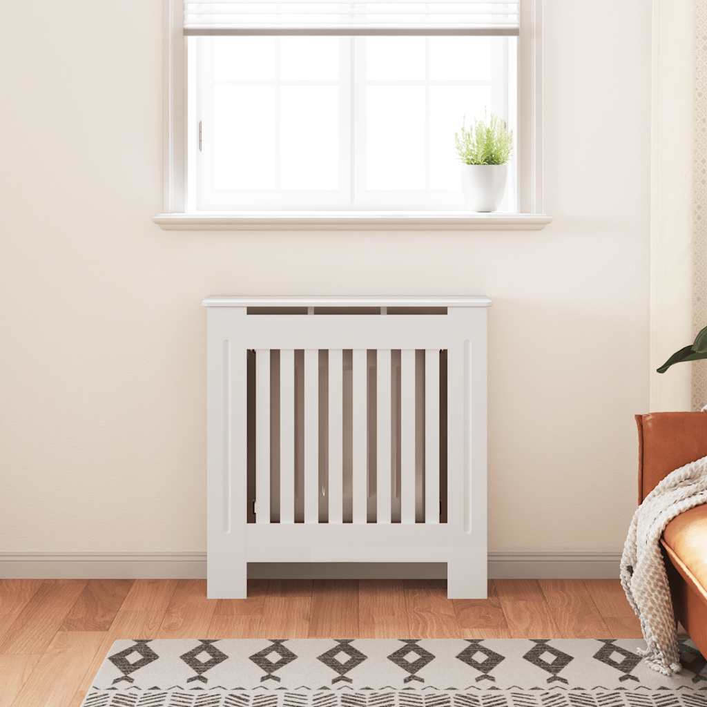 vidaXL fehér MDF radiátorburkolat 78 cm