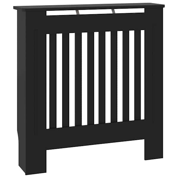 vidaXL tehispuit radiaatorikate, must, 78 cm