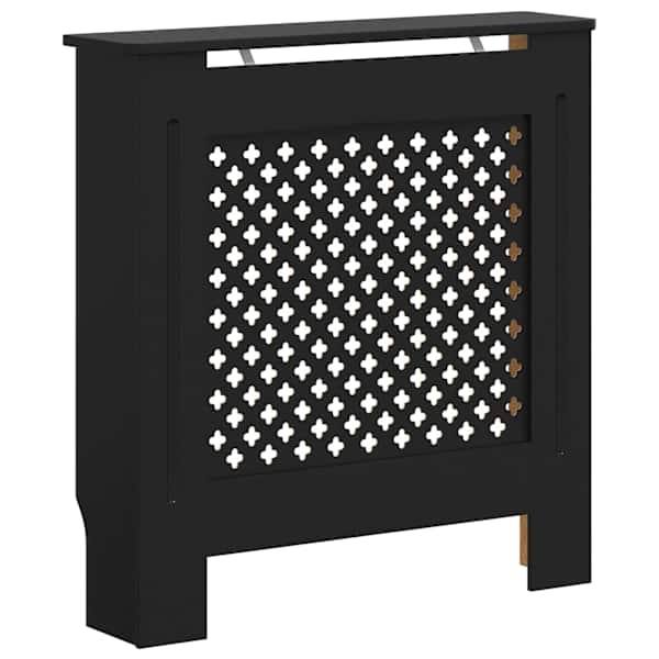 vidaXL MDF radiaatorikate, must, 78 cm