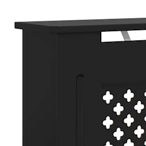 Kryt na radiátor MDF černý 78 cm - obrázek 7