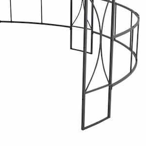 Altán 300 x 290 cm taupe kruhový - obrázek 4