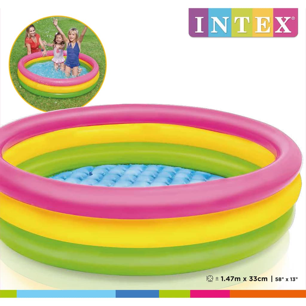 

INTEX Zwembad Sunset opblaasbaar 3 ringen 147x33 cm