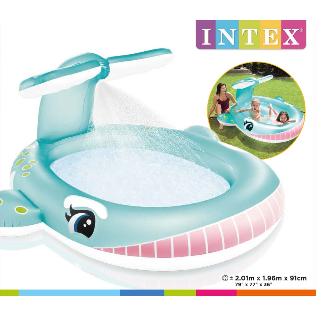 

INTEX Sproeibad Whale 201x196x91 cm