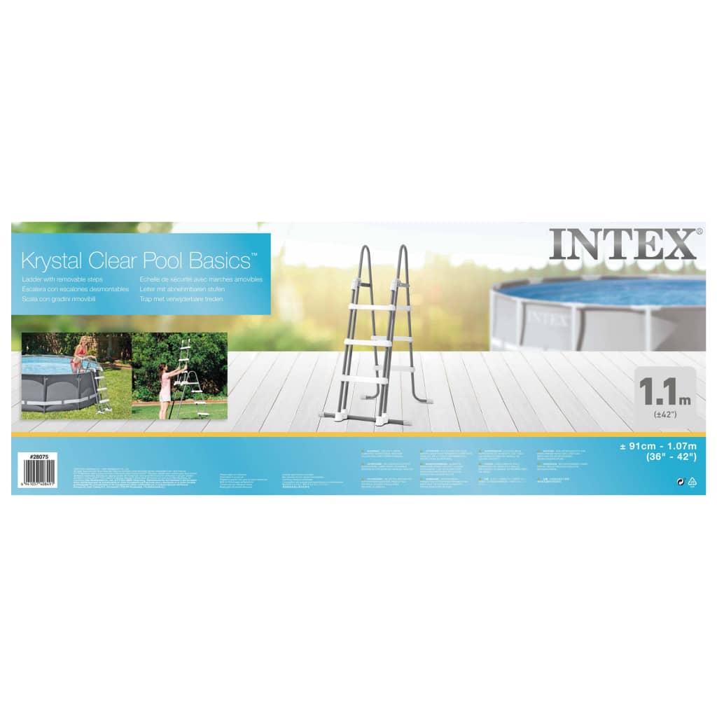 Intex háromfokos biztonsági medencelétra 91-107 cm 