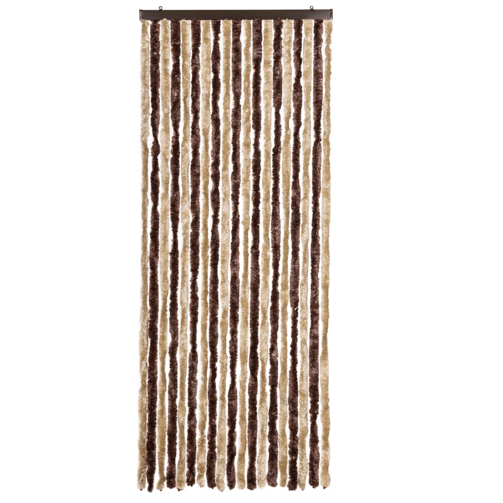 vidaXL Hyönteisverho beige ja vaaleanruskea 56x200 cm Chenille