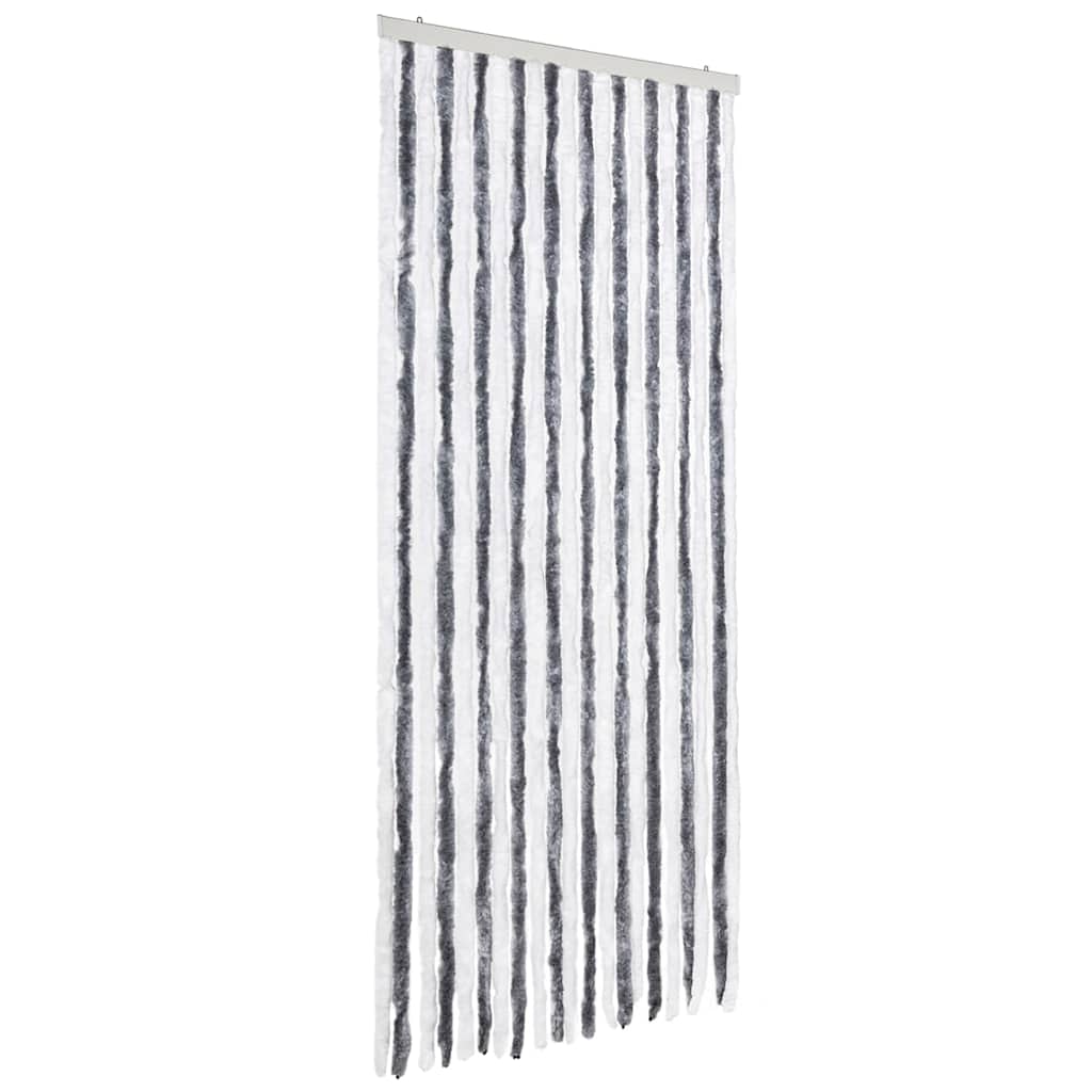 vidaXL Závěs proti hmyzu šedobílý 90 x 200 cm Chenille