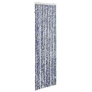 Závěs proti hmyzu modrobílý 56 x 200 cm Chenille - obrázek 2