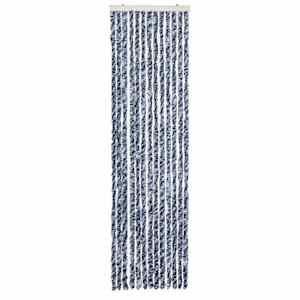 Závěs proti hmyzu modrobílý 56 x 200 cm Chenille - obrázek 3