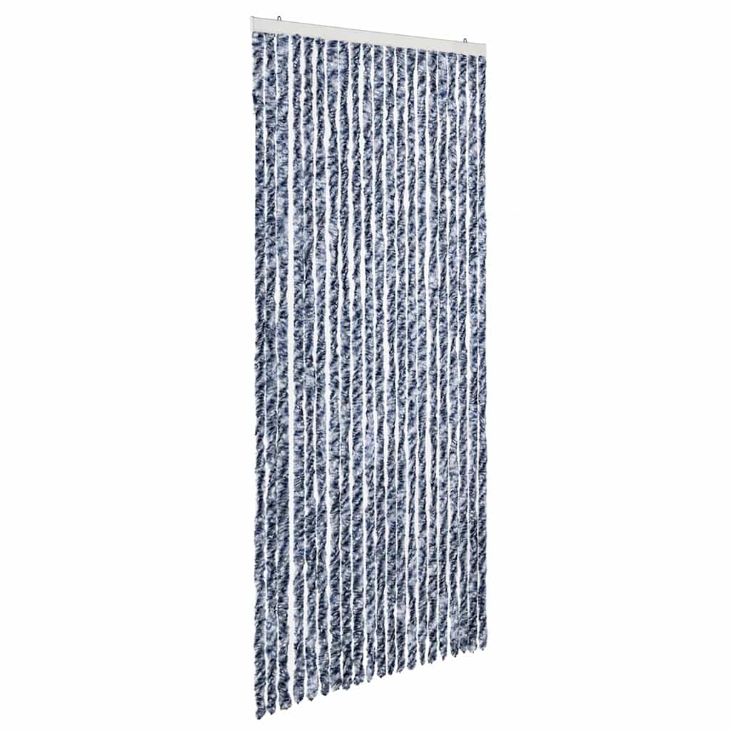 vidaXL Závěs proti hmyzu modrobílý 90 x 200 cm Chenille