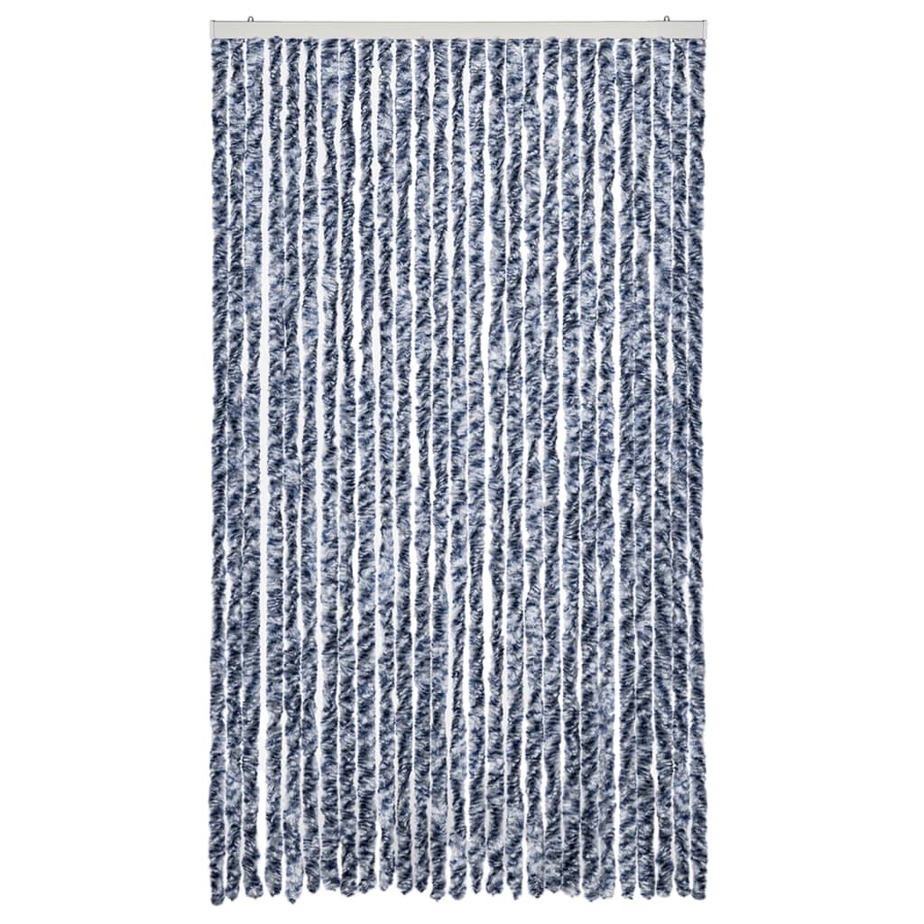 vidaXL Moustiquaire Bleu et blanc 120x220 cm Chenille