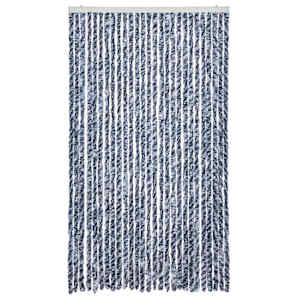 vidaXL Zanzariera Blu e Bianco 118x220 cm Ciniglia