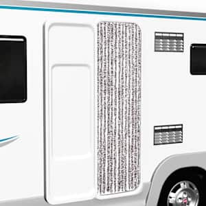 Zavesa proti mrčesu rjava in bež 56x200 cm šenilja